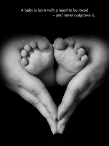 4623 NB Heart shape hands,baby feet