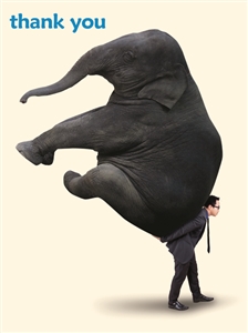6451 TY Man carries elephant